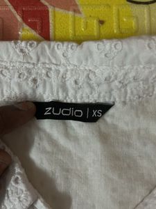 White Broderie Anglaise Shirt