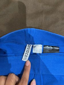 Blue Girls' Bike Shorts