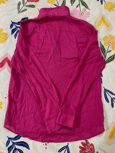 Vibrant Pink Long Sleeve Shirt