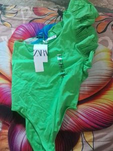 Zara Green Bodysuit
