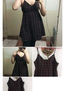 Zara Vintage Plaid Blazer And Dress