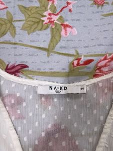 NAK-D premium brand white full sleeves top
