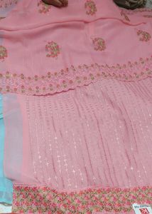 Peach Embroidered Salwar Kameez