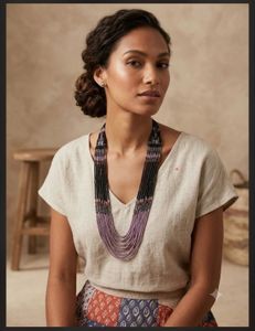 Bohemian Layered Beaded Necklace