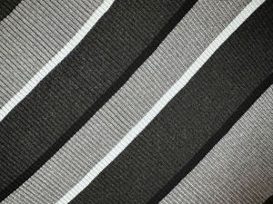 Grey &amp; Black Striped Knit Dress