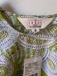 Green Printed Top