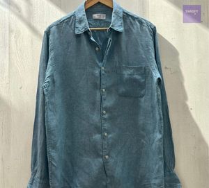 Uniqlo Men's Blue Long Sleeve Shirt