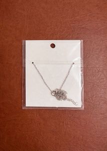 Cute Silver Bow Necklace
