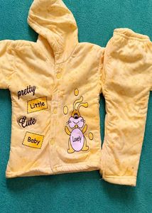 Cute Yellow Baby Bunny sweater Set