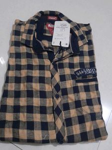 like New Men's Coral Printed Casual Shirt