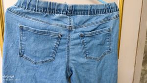 Blue Denim Jogger Jeans