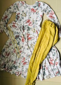 Floral Print Kurta Set with Pants