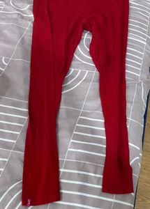 Women's Red Slim Fit Pants