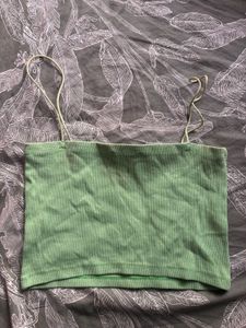 Zara Ribbed Cropped Top