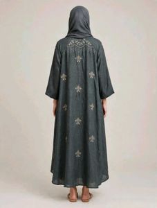 Embroidered Abaya Style Gown