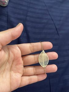 Delicate Gold Heart Necklace with chain bracelet c