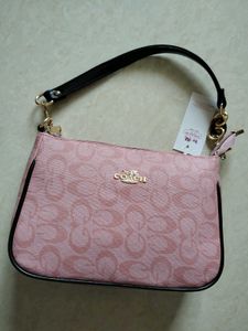 Coach Pink Signature Wristlet
