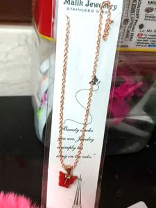 Butterfly Necklace &amp; Hair Clips Set