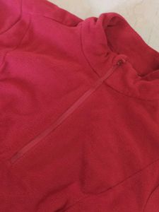 Red Long Sleeve Top