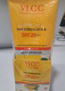 VLCC ANTI TAN SUN SCREEN LOTION SPF 25 B1G1 Free