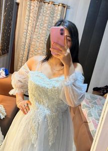 Elegant Off-Shoulder Gown🧸💖🦋