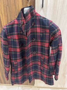 Tartan Double-Breasted Jacket
