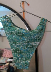 Green Floral Bikini Bottom