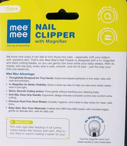3 baby items..Nail Clipper with Magnifie