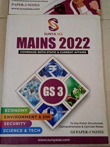 Sunya IAS Mains 2022 GS 2 &amp; 3 Notes + Freebie