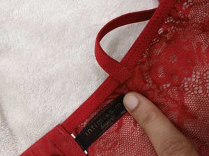 Red Lace Bra Top