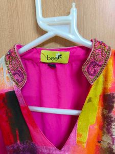 Vibrant Abstract Print Kurta