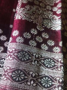 Burgundy Vintage saree