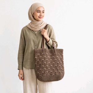 Stylish Crochet Tote Bag
