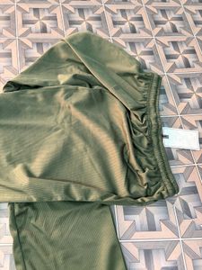 Olive Green Wide Leg Pants