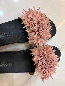 Charming Pink Flower Slides
