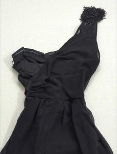 🖤 VINTAGE Y2K Black One-Shoulder Mini Dress