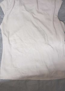 white Sleeveless High Neck Top