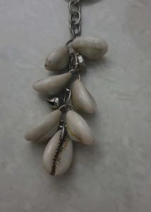 Boho Cowrie Shell Keychain