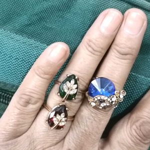 Colorful Gemstone Statement Rings