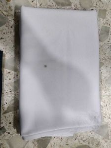 2 meter White Dress Material Fabric
