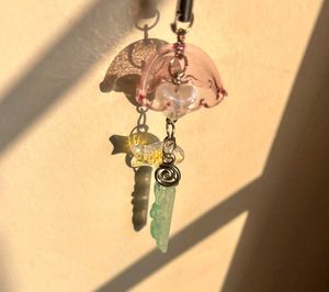 Japanese Jellyfish Charm - pink
