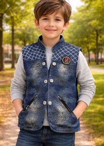 Stylish Denim Vest for Boys