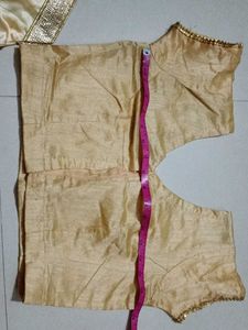 Golden Saree Blouse
