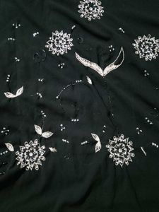 Elegant Black Abaya With Embellishments