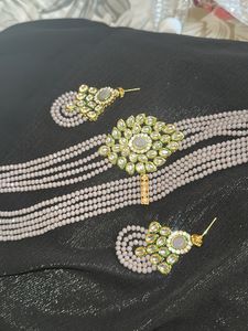 Elegant Beaded Necklace &amp; Earring Set