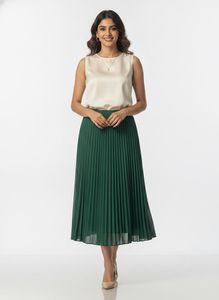 Elegant Pleated Midi Skirt