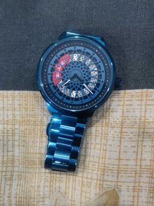 skmei Blue Metal Wristwatch