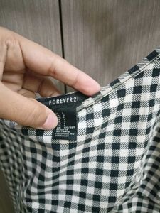 Forever 21 Gingham Print Spaghetti Strap Dress