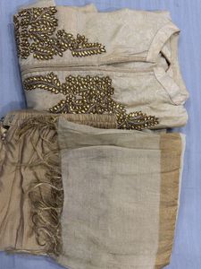 Embellished Cream Kurta