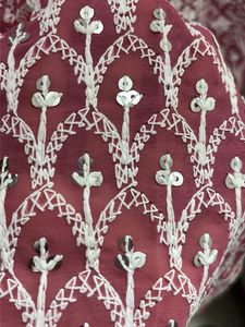 Embroidered Sequin Short Kurti